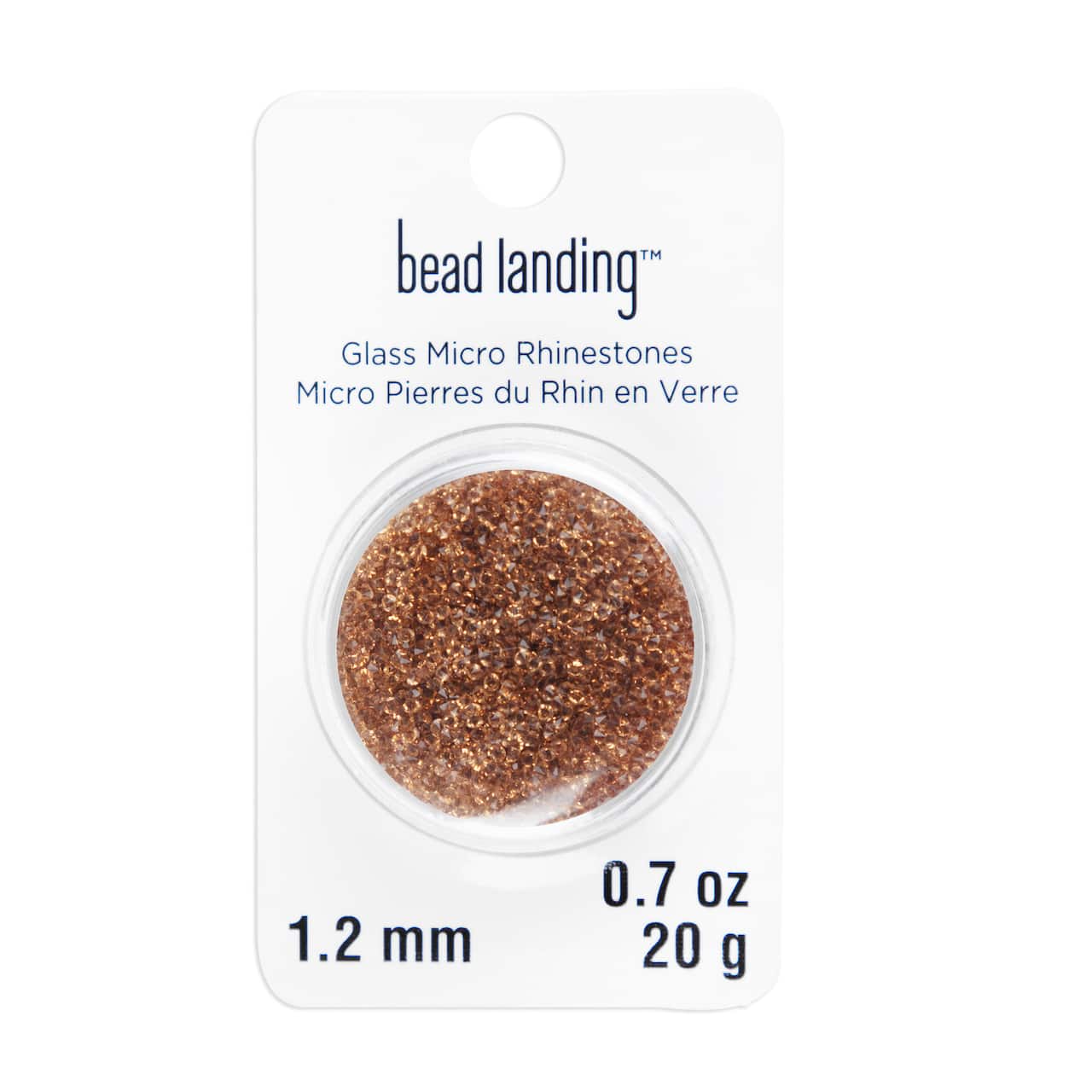 1.2mm Glass Micro Rhinestones by Bead Landing™, 0.7oz.